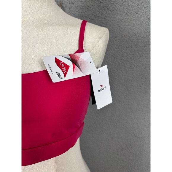 Baleaf Womens Hot Pink Sports Bra With Adjustable Straps  Small New With Tag's. - Picture 5 of 6